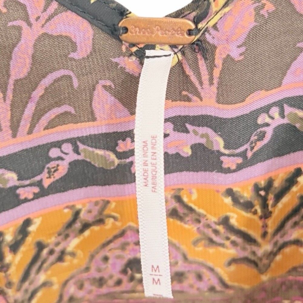 Free People Wide Leg Jumpsuit Brown Multicolor - Picture 7 of 13